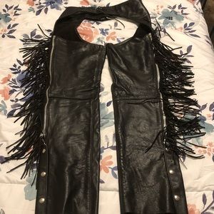 Frontier Leather ladies riding chaps